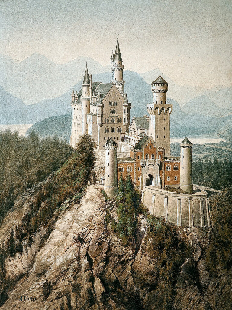 Adolf Hitler, Zamek w Neuschwanstein, Adolf Hitler, 1907.