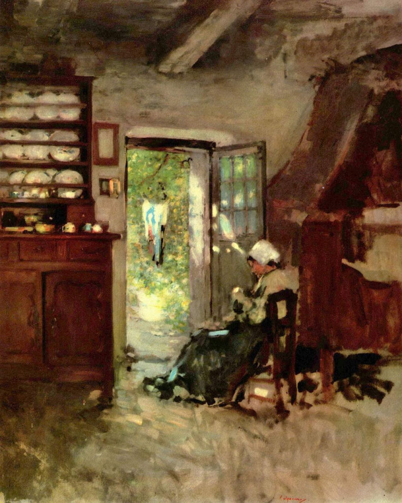 Nicolae Grigorescu, Wnętrze w Vitré.