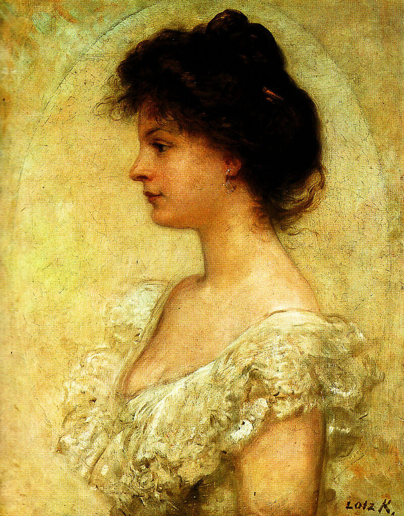 Portrait of Kornélia Lotz, Károly Lotz.