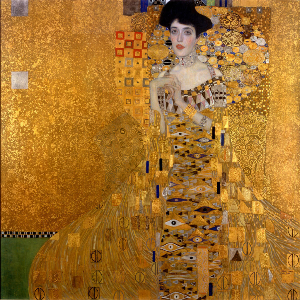 Portret Adeli Bloch-Bauer I – Złota Adela, 1907, Klimt.