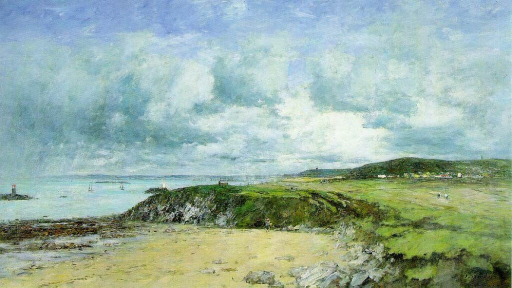 Wybrzeże Portrieux, Cotes-du-Nord,Eugène Boudin.